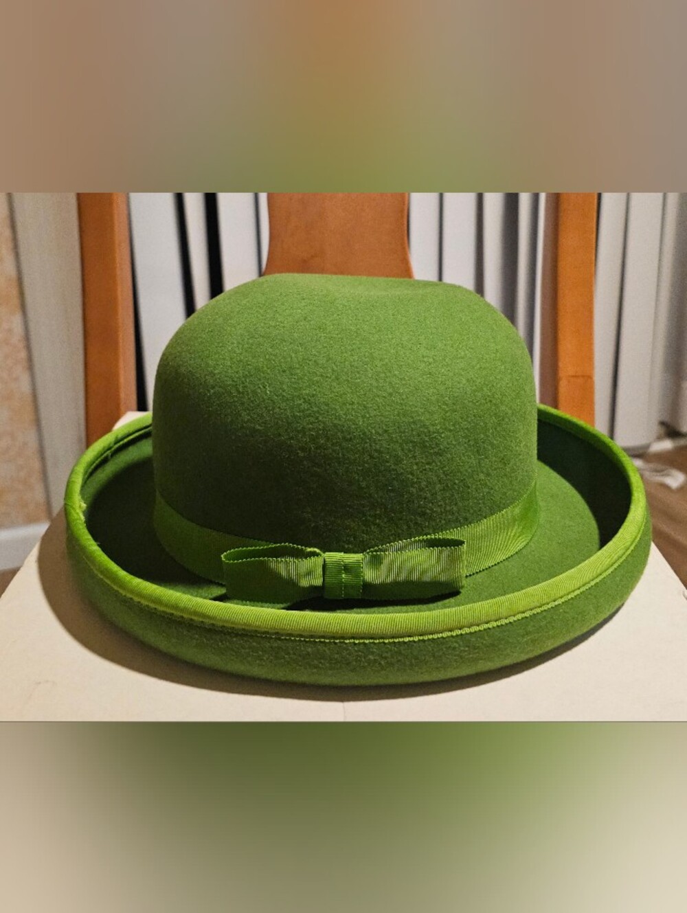 Green Felt Bowler Hat